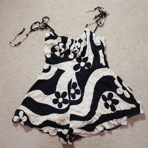 Urban Outfitters flower tie romper